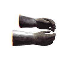 Unlined Latex Rubber Grip Gloves Protection Against Chemicals