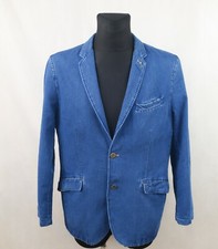 CAMEL ACTIVE MENS COTTON BLUE JACKET BLAZER size EU-50 UK-40
