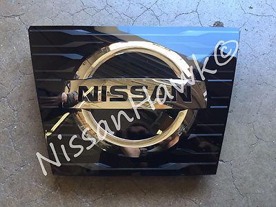 2009-2014 Nissan Maxima Front Grille Emblem Badge Chrome GENUINE OEM BRAND NEW E - Foto 3