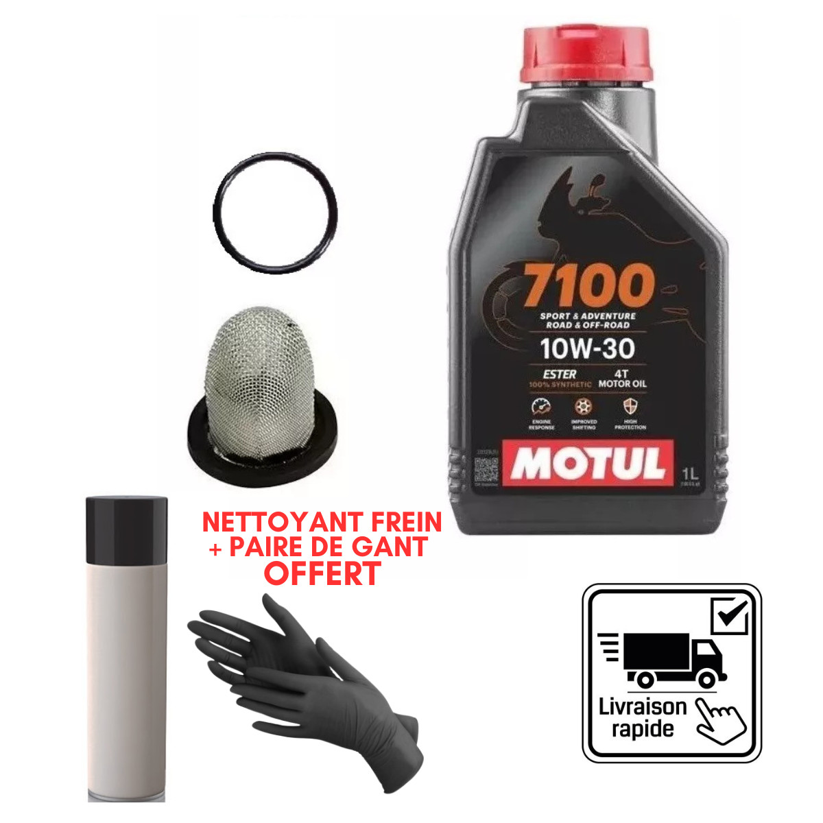 Kit Vidange Motul 7100 10W30 Protège le Moteur Honda PCX 125