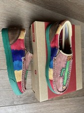 Twisted X Casual Shoes Kids Round Toe 2. Child Brown Multi YCA0021 Cactus Design