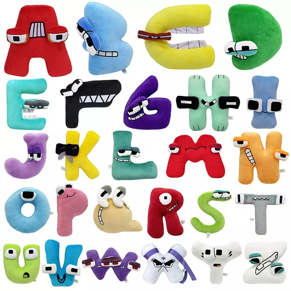 New New 26 Alphabet Lore Plush Toys English Letter Stuffed Animal Plushie  Doll Toys Gifts For Kids Children Educational Alphabet