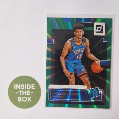 Dieng Panini 2022 23 Donruss OKC Thunder Ousmane Holo Green Laser Rookie RC