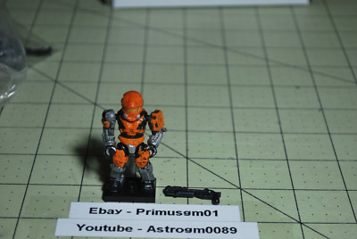 Mega Bloks Halo Series Orange Spartan Hazop Mega Construx