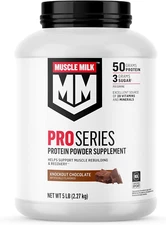 Muscle Milk Pro Series Protein Powder Supplement, Knockout Chocolate, 5 Pound