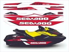 SEADOO GTR 215 2015-16 Graphics / Decal / Sticker Kit  red / white