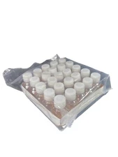 LABORATORY 125mL Square Plastic Media Bottles With Closure Clear (24/cs)