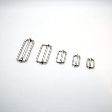 Metal Sliding Bars Buckles Straps for Webbing Strap Tape Craft 16 20 25 40 50 mm