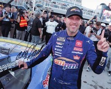Autographed 2025 Denny Hamlin 11 AMPM Racing - Las Vegas Race Win Victory Cele