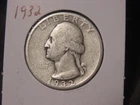 1932 WASHINGTON QUARTER BETTER DATE FREE SHIPPING