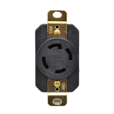 YGP027F Twist Lock Wall Mount Electrical Receptacle 4 Wire, 30 Amps, 125/250V