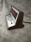 Spartus Solid State Digital Alarm Clock Brown Snooze Alarm Rectangle — photo 2