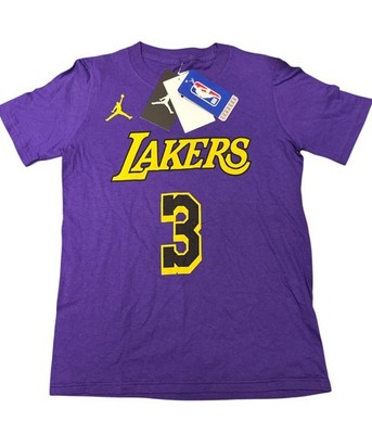 Kids Nike Tee Los Angeles Lakers Anthony Davis # 3 T-Shirt Cotton XL 18-20