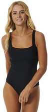 Rip Curl Premium Surf D-DD One Piece Swim Suit - Black - New