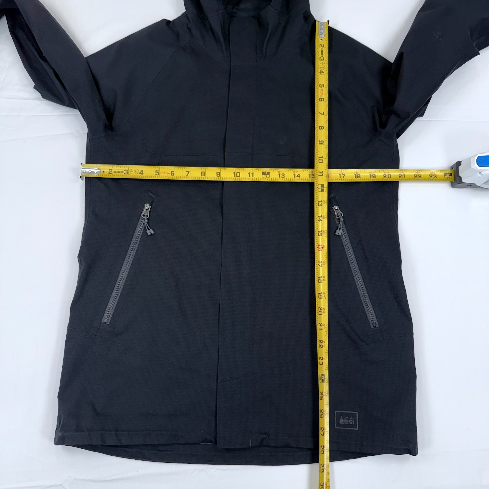 REI Elements E1 Rain Jacket Full Zip Waterproof M… - image 4