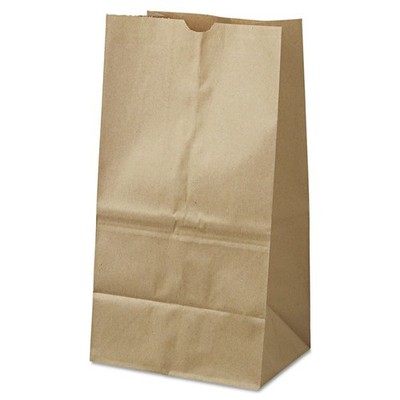 Paper Bags & Sacks GK25S500 #25 Squat Grocery Paper Bags - Kraft (500/BD) New