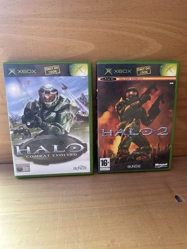 Halo Combat Evolved & Halo 2 - Microsoft Xbox Original - Complete With Manuals - Picture 2 of 5