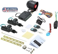 NEW Car Alarm System with 2 Door Remote Central Locking Kit Shock Sensor Immobi