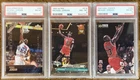 (3) MICHAEL JORDAN PSA 8 CARD 1992 ULTRA,2003 UPPER DECK &COLLECTORS CHOICE READ