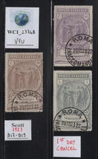 WC1_23748.ITALY. 1923 PRO BLACK SHIRTS semi-postal set. Sc. B17-B19. Used