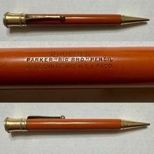 Vintage Parker Duofold Pencil - Senior “Big Bro” RHR Red Flattop - Working Order