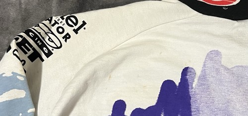 Vintage 1993 Axo Power Sports Motocross MX Jersey Shirt Size Large Grafitti Neon - Picture 15 of 15