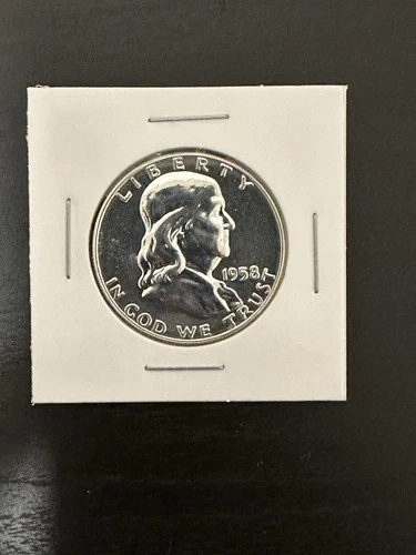 1958 Franklin half dollar Gem 90% Silver Proof