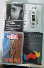 Foreigner Cassette Tape Lot of 4 unusual heat inside information agent provocate