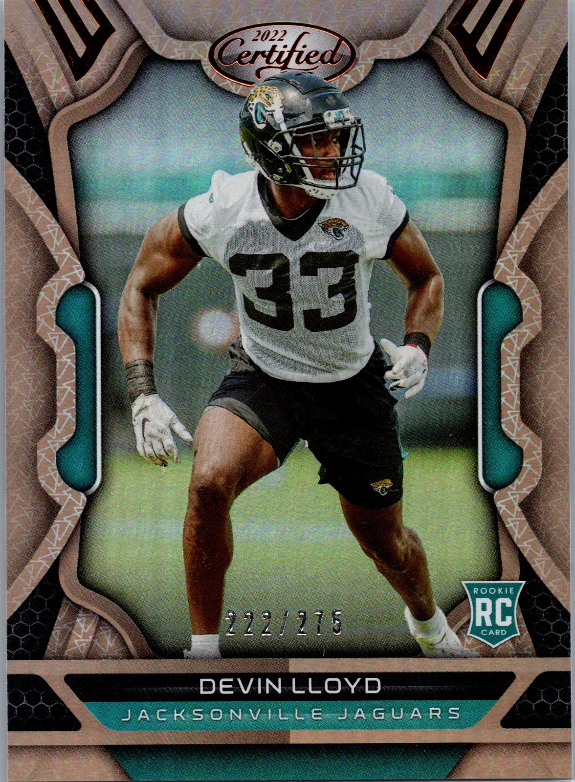 2022 Panini Certified #145 Devin Lloyd Mirror Bronze #/275