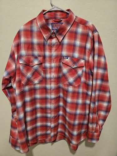 Dixxon Summit Long Sleeve Flannel Button Up Men's XXL 2XL XXLarge - Picture 1 of 3