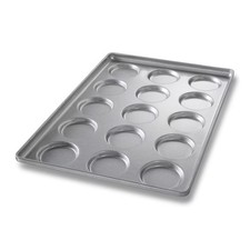 Chicago Metallic 41002 15-Cavity Hamburger / Muffin Top / Cookie Pan