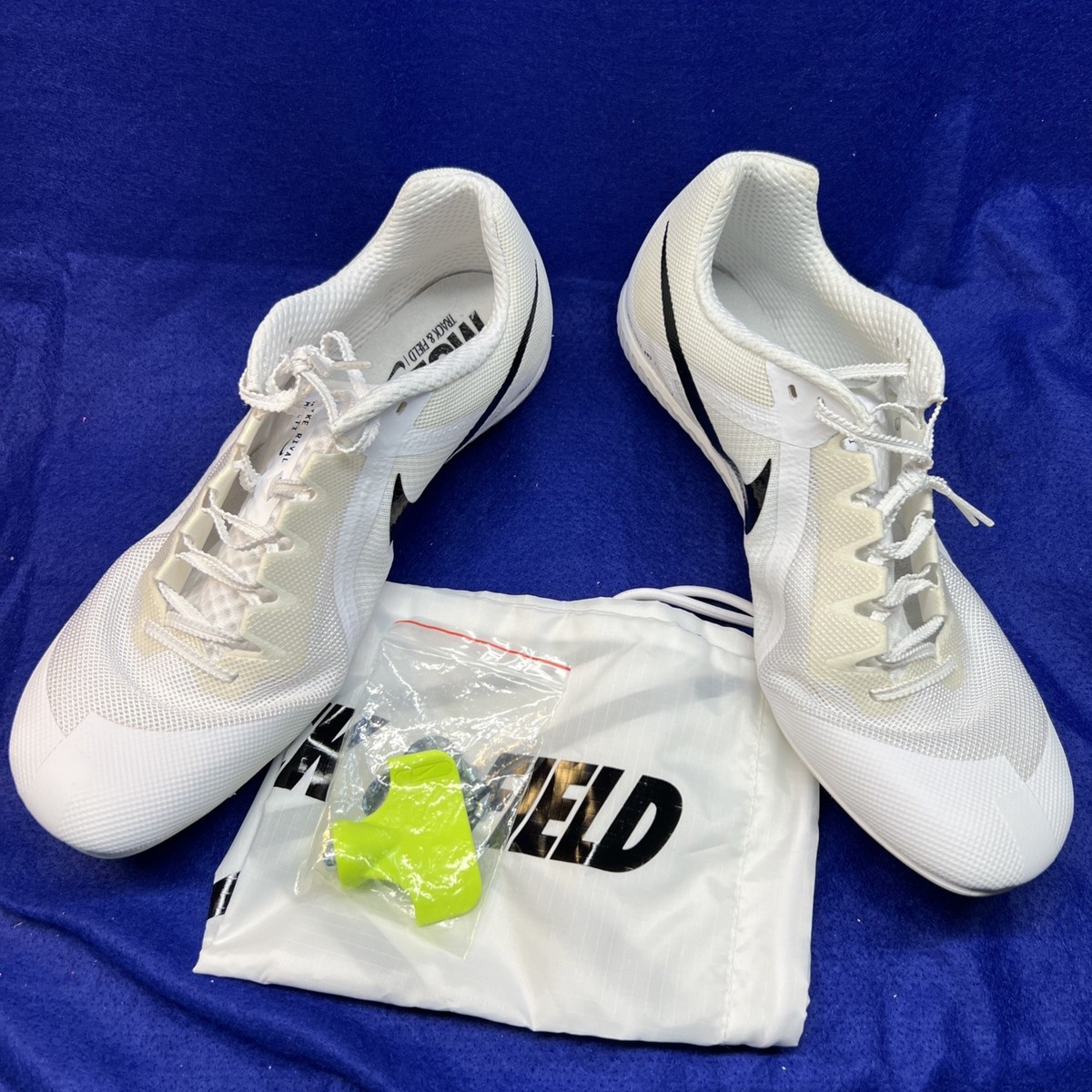 1sa1i2to2様 Nike Zoom Rival Multi Spikes M14 W15.5 White/Black NEW + Box Bag