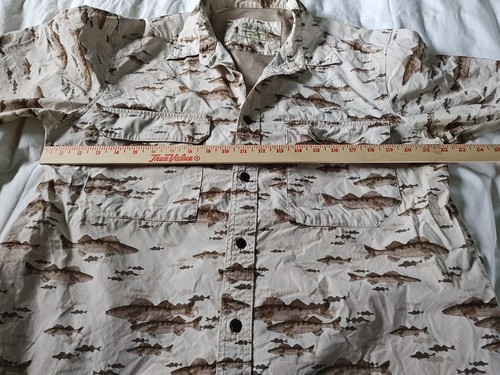 Cabelas Vented 2 Pocket Short Sleeve Button Up Fishing Shirt Size Medium - Picture 6 of 12