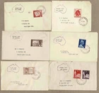 Australia 1958 - 1961 SALISBURY FDC Cover x6 inc 3/- Flower