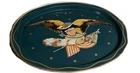 Vintage Painted Tin Hanging Wall Decor. Eagle - 14.5" X 11.5" Home Decor