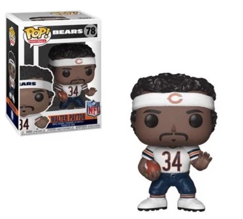 Walter Payton White Jersey Chicago Bears NFL Funko Pop! Legends With Protector