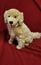 Auswella Golden Labrador Retriever Dog Plush Realistic 16" Stuffed Animal