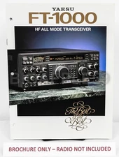 Brochure For Yaesu FT-1000  HF All Mode Ham Amateur Radio Transceiver