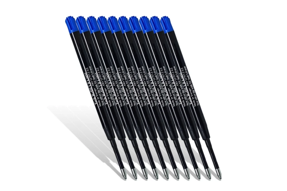 10 St Kugelschreiber Minen, Tech Refill Großraumminen, Parker-System - blau - Bild 3 von 4