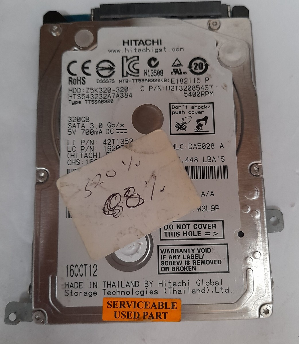 Hitachi HTS543232A7A384 320GB SATA 5400 RPM 7mm HDD