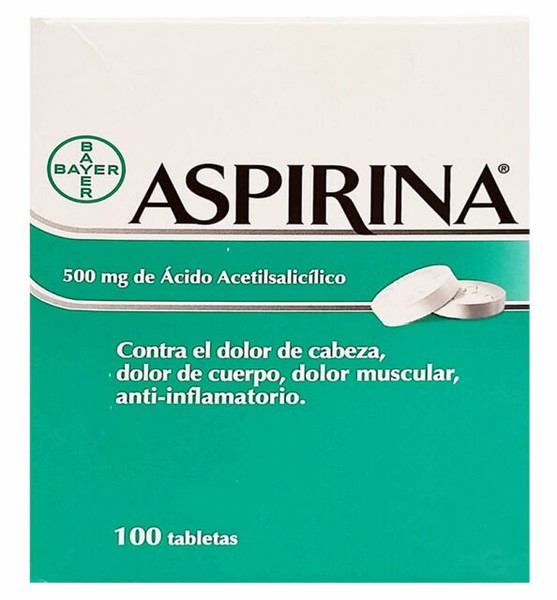 Bayer ASPIRINE Adults 100 Tabs ASPIRINA Para Adultos (pack of 1) for