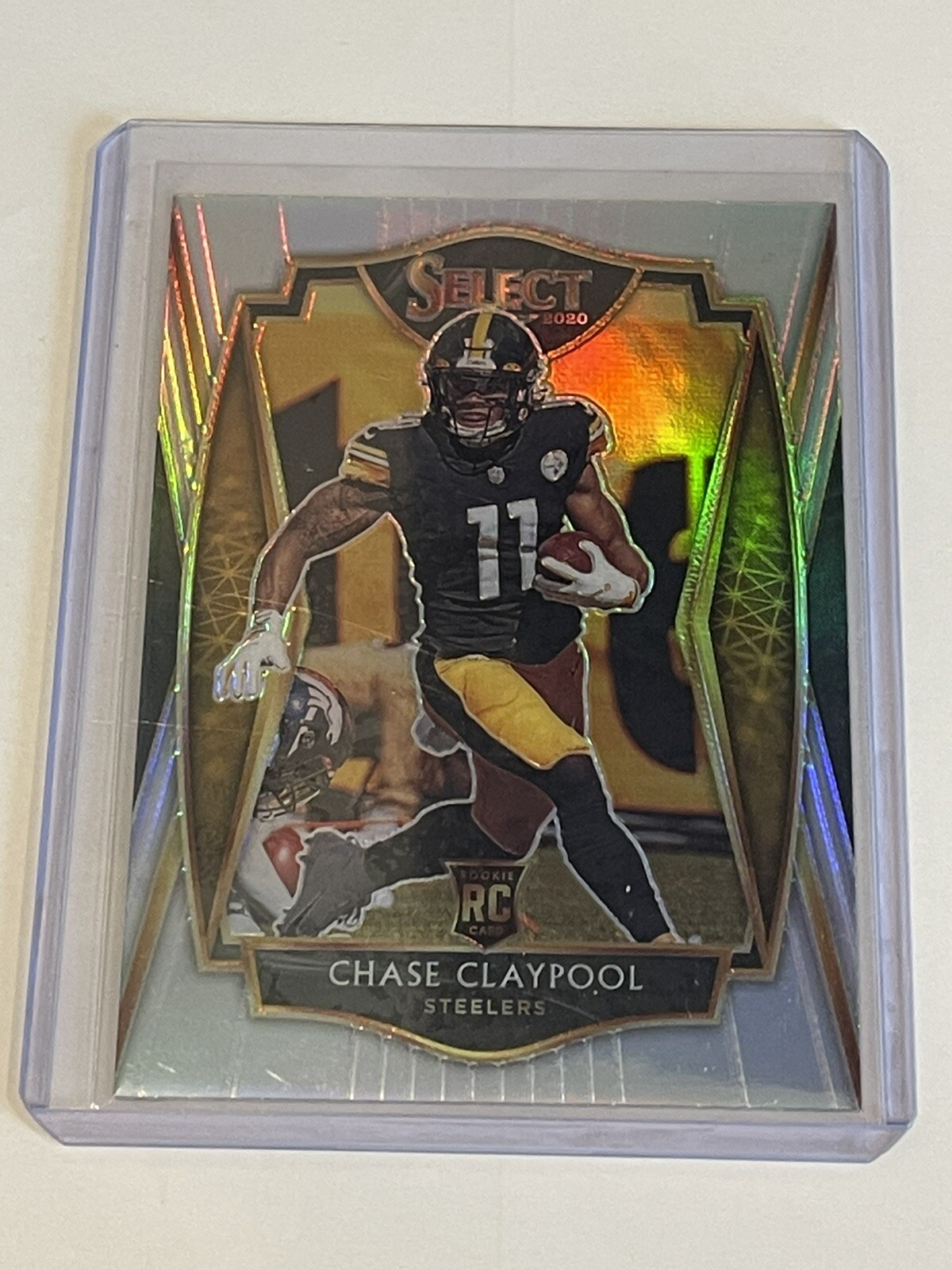 2020 Select Football Chase Claypool RC #170 Premier Silver Pittsburgh Steelers