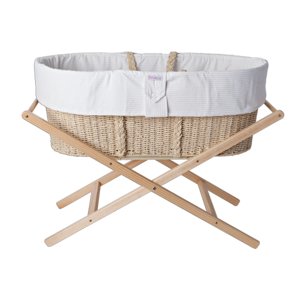 Bebelicious Moses Basket With Mattress, Stand Basket Liner
