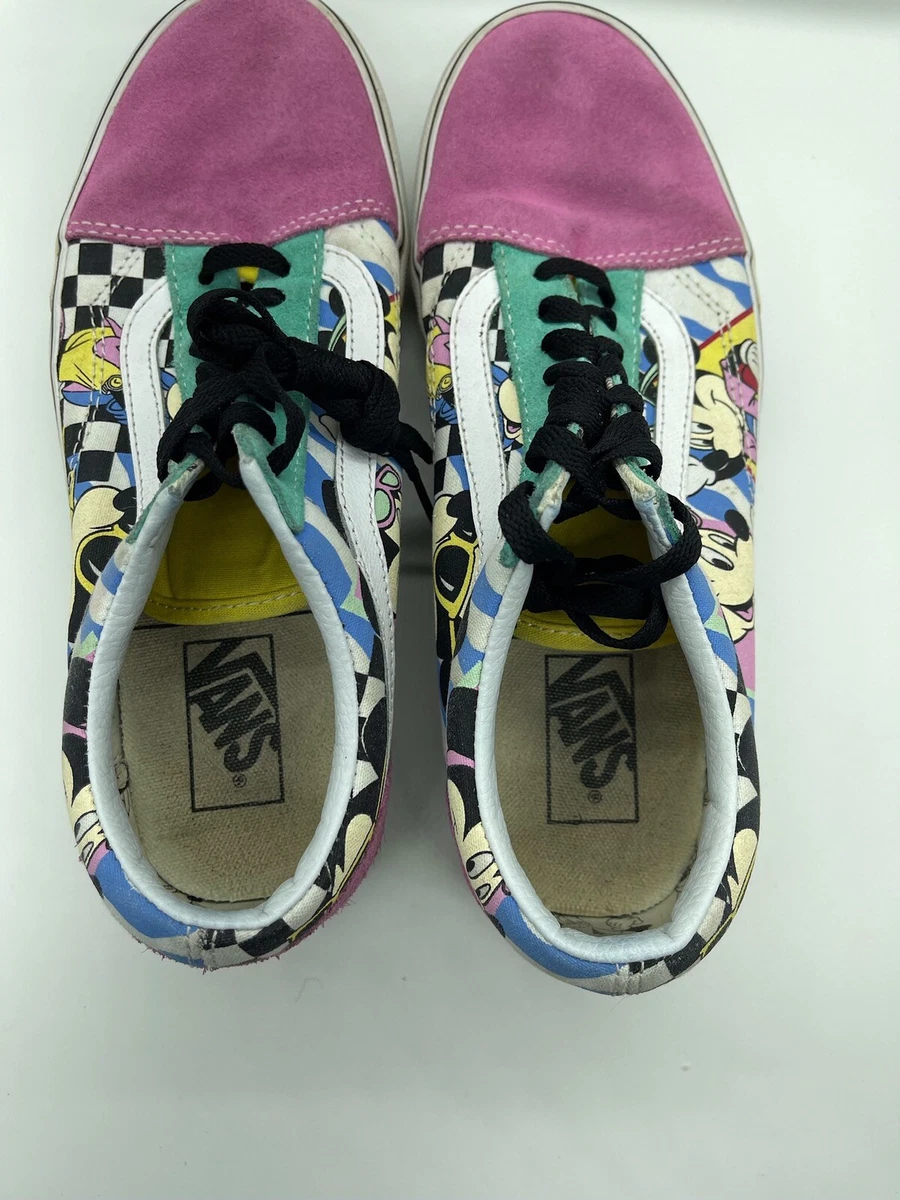 VANS x Old MICKEY MINNIE MOUSE Shoes Men&#039;s 7 Women&#039;s 8.5 Sneakers | eBay