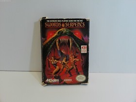 Swords & Serpents (NES) Game Cartridge, Box, Sleeve, Manual Tested