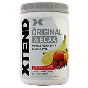 Scivation Xtend Оригинальный фруктовый пунш с нокаутом из 7 г BCAA, 405 грамм