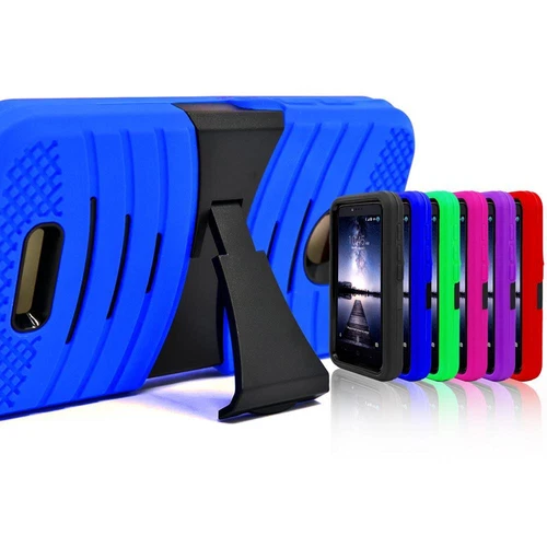 Armor Shockproof Protectoive Silicone PC Box Kickstand Case For LG Smartphone