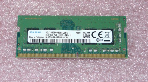 8GB 1Rx8 PC4-2400T-SA1-11 Samsung M471A1K43BB1-CRC SO-DIMM 260 Pins DDR4 RAM