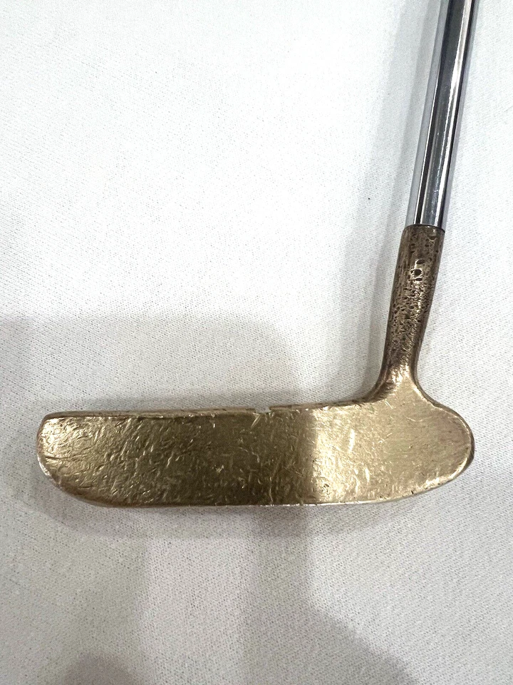 Vintage! Spalding Executive 1, Brass Blade Putter, Steel Stiff Shaft, RH 35" - Image 3 of 4