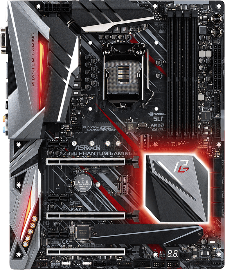 FOR ASROCK Z390 Phantom Gaming 6 Game Motherboard Supports DDR4